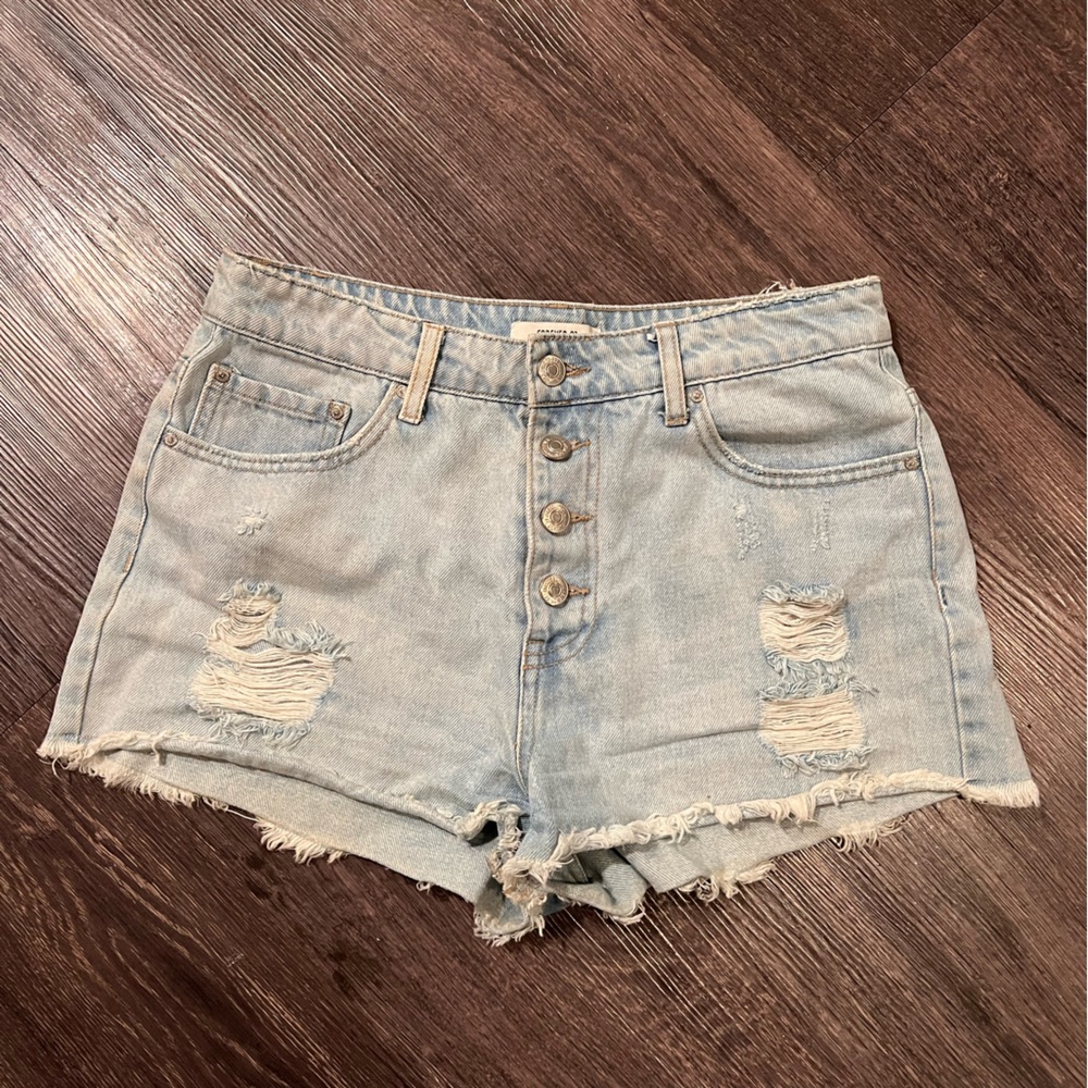 F21 High Waisted Denim Shorts